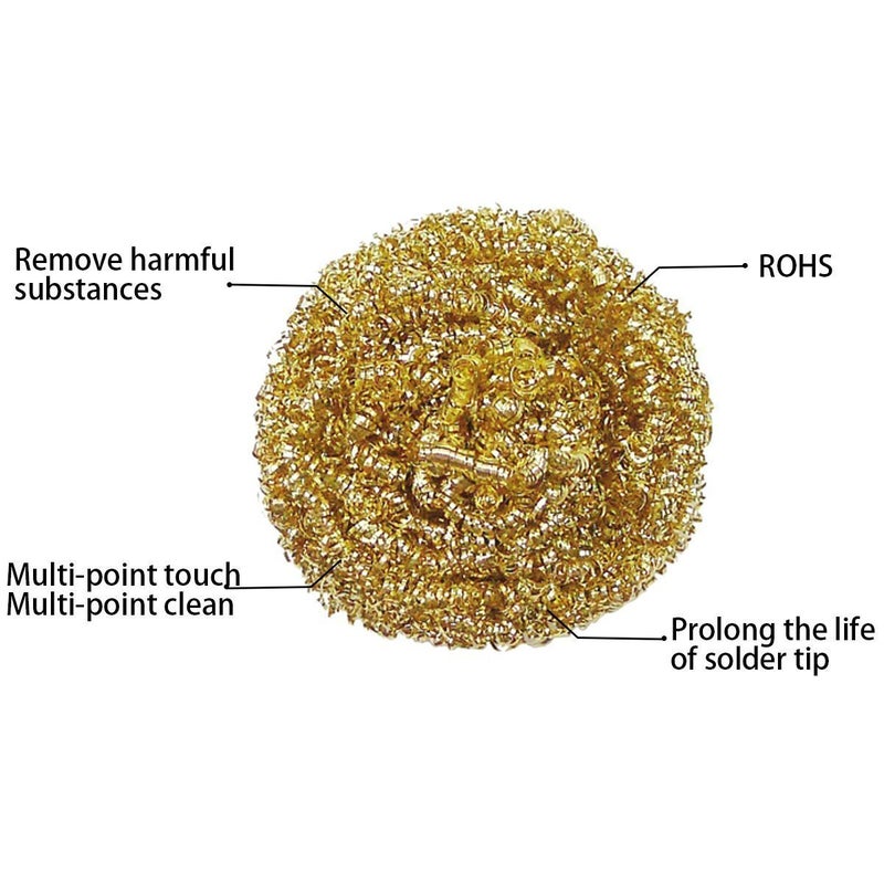Keledz Soldering Iron Tip Cleaner, Solder Tip Cleaning Brass Wire for Soldering Station (6pcs) - Image 3